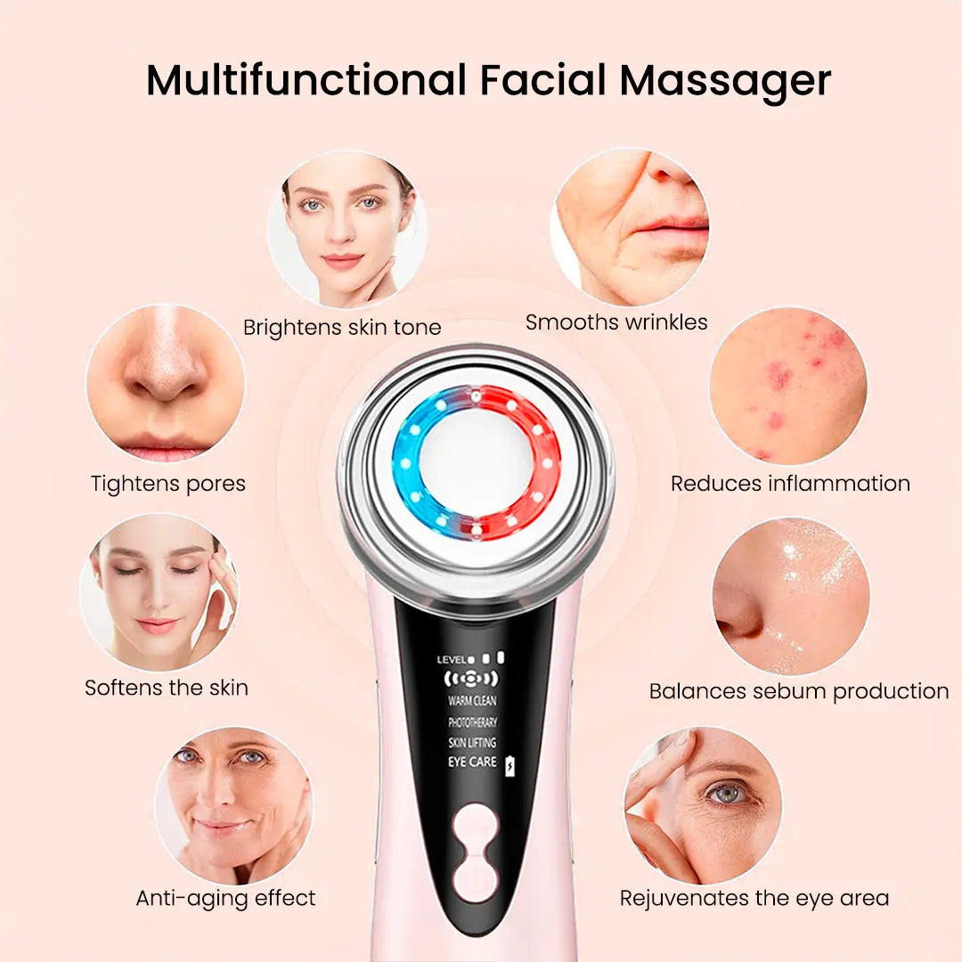 DermaFlow™ 4 in 1 LED Therapy - Lifting &amp; Facial Cleansing