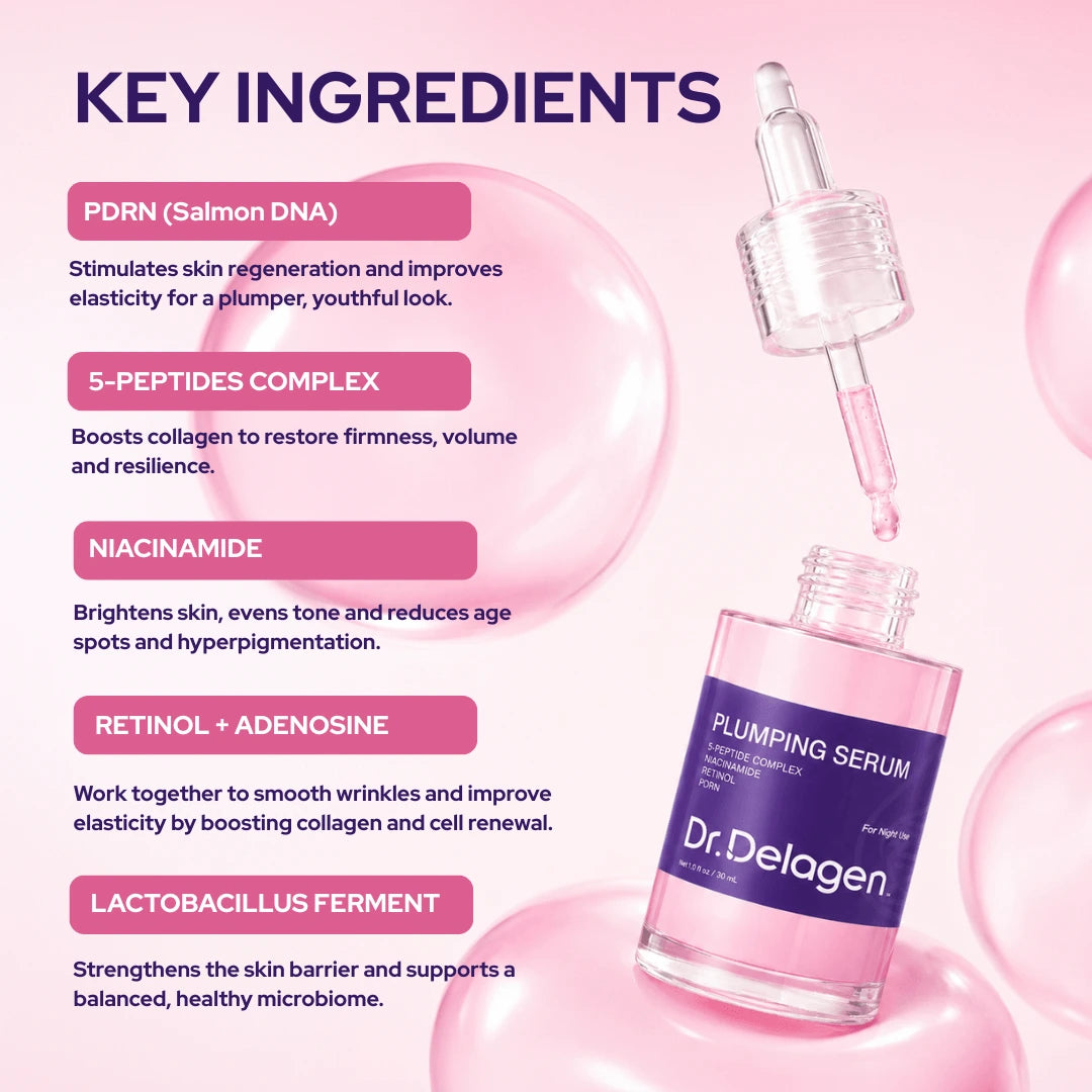 Plumping Serum - Peptides PDRN Niacinamide Retinol