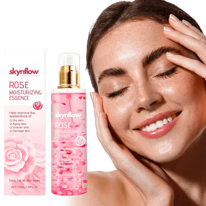 Refreshing and hydrating facial toner with rose essence, aloe vera and Vitamin C
